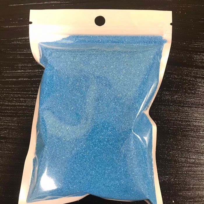 Пісок дрібний Блакитний упаковка 250грам