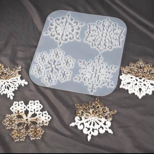 Молд новорічний сніжики 4 шт