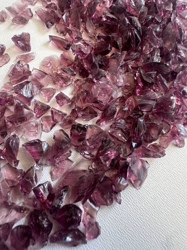 Скляна крихта Гранатова 3-5мм упаковка 200 грамм