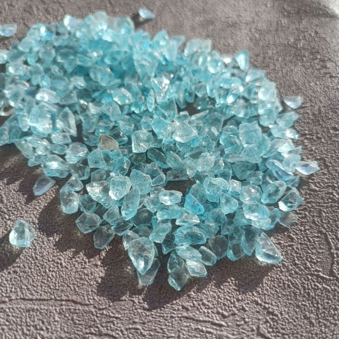 Скляна крихта натуральна блакитна 5-8мм