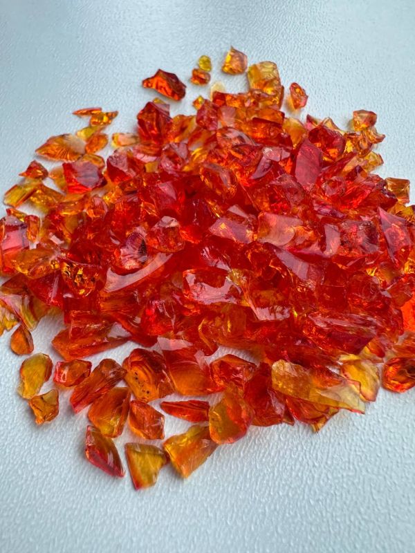 Скляна крихта полум'яна 3-5мм 200грам