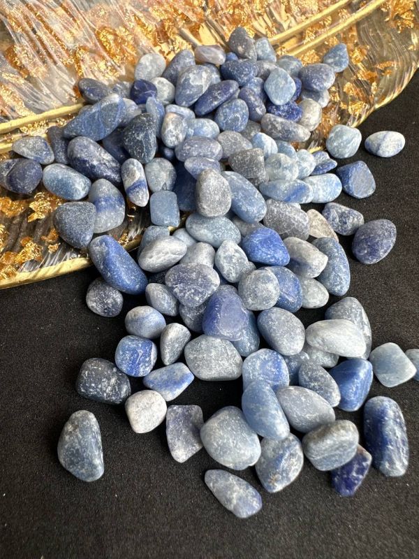 Блакитний авантюрін натуральний 4-9мм