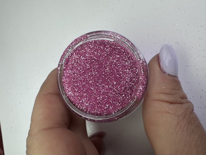 Рожевий дрібний глітер блискитки 25мл