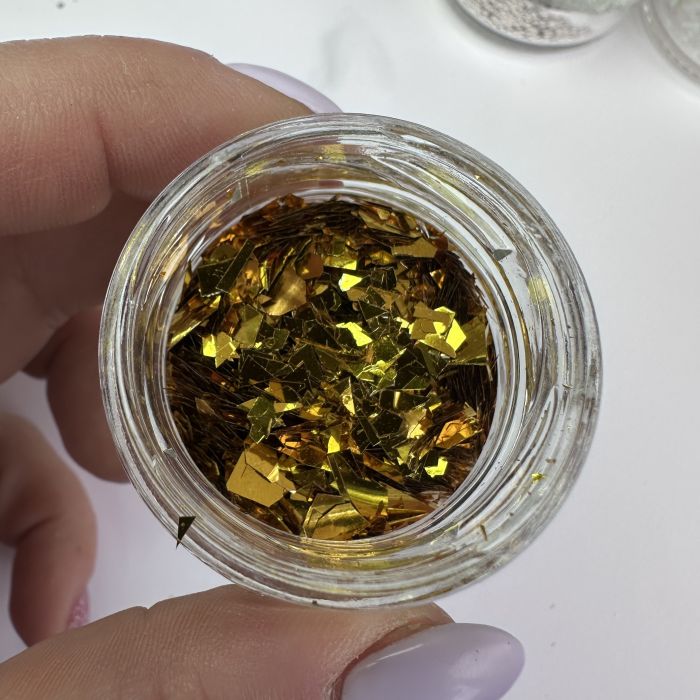 Золото шматочки глітер блискитки 25мл