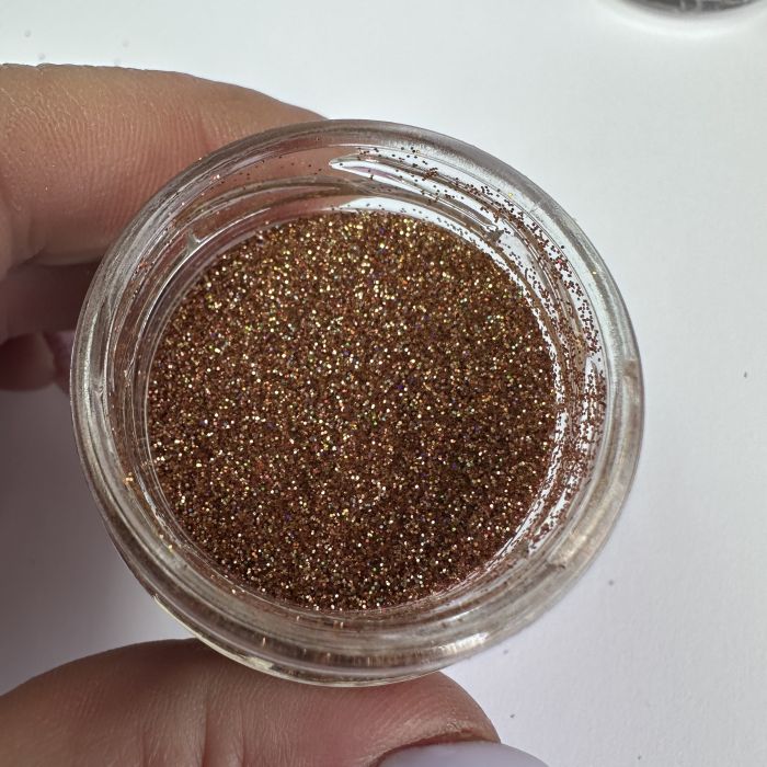 Тепле золото голографік глітер блискітки 25мл