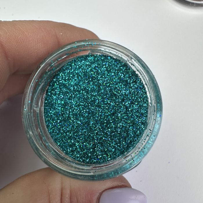 Насичена бірюза глітер блискитки 25мл