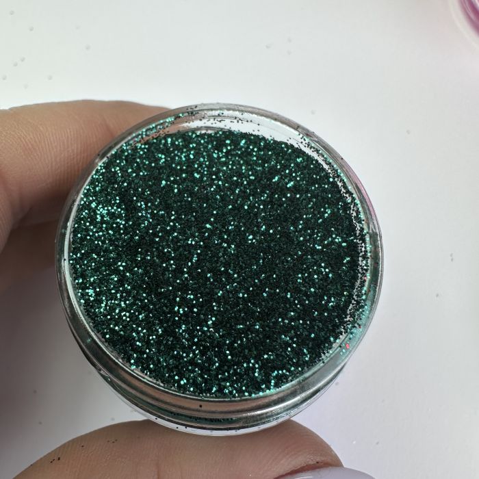 Зелений смарагд глітер блискітки банка 25мл