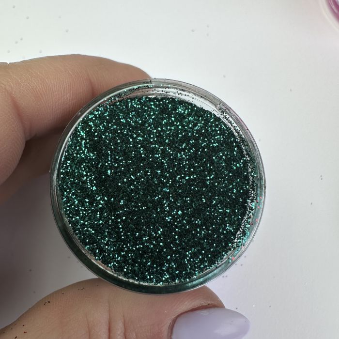 Зелений смарагд глітер блискітки банка 25мл