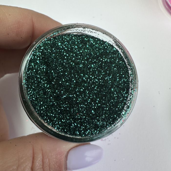Зелений смарагд глітер блискітки банка 25мл