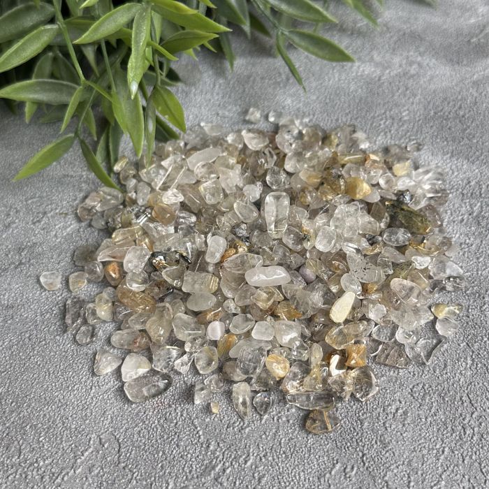 Натуральне каміння рутиловий кварц 3-6мм