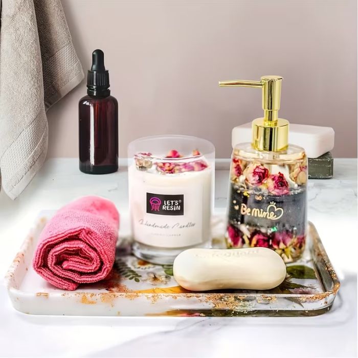 Молд підставка з бортиком 26×18×2,5 см силіконова форма для епоксидної смоли або гіпсу декоративний піднос