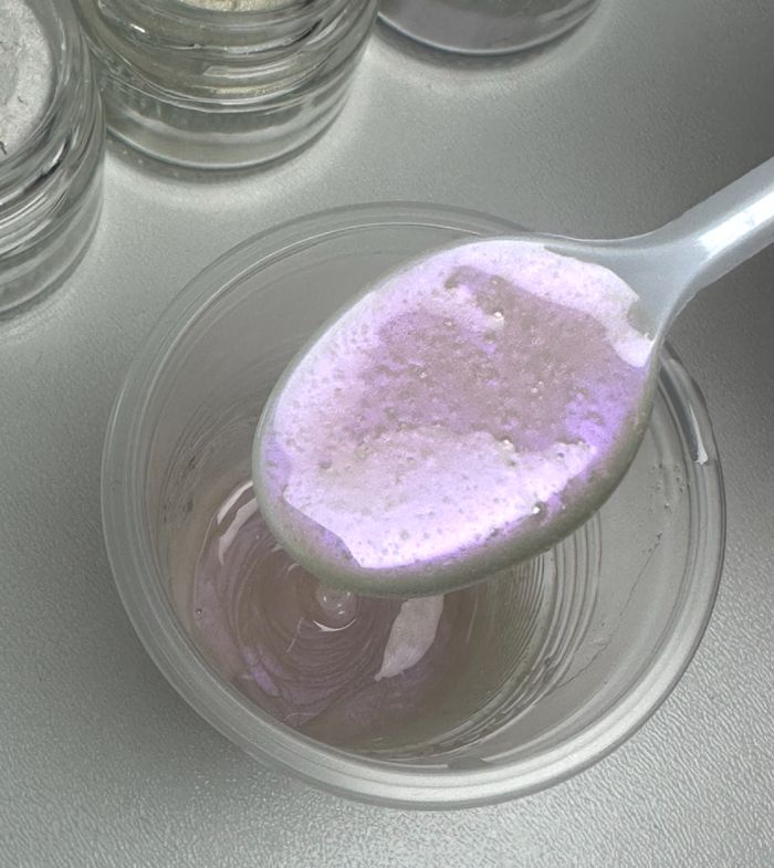  Білий фіолет інтерферентний Сухий перламутровий барвник25 мл пігмент для епоксидної смоли лаку воску декору