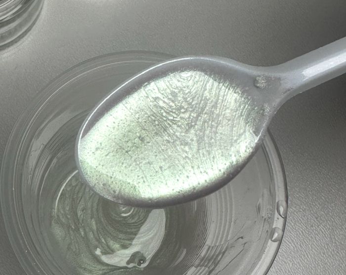 Білий зелене яблуко інтерферентний Сухий перламутровий барвник 25 мл пігмент для епоксидної смоли лаку воску декору