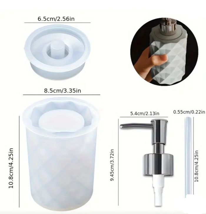 Молд з кришкою ваза, діфузору, дозатор 