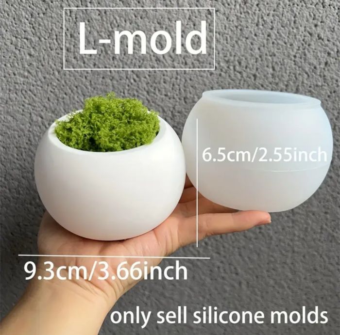 Молд кашпо шар